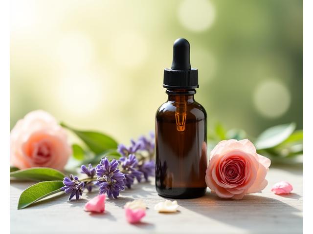 Cruelty-free botanical facial serum in sustainable packaging.