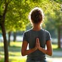 Person doing yoga outdoors, representing active lifestyle